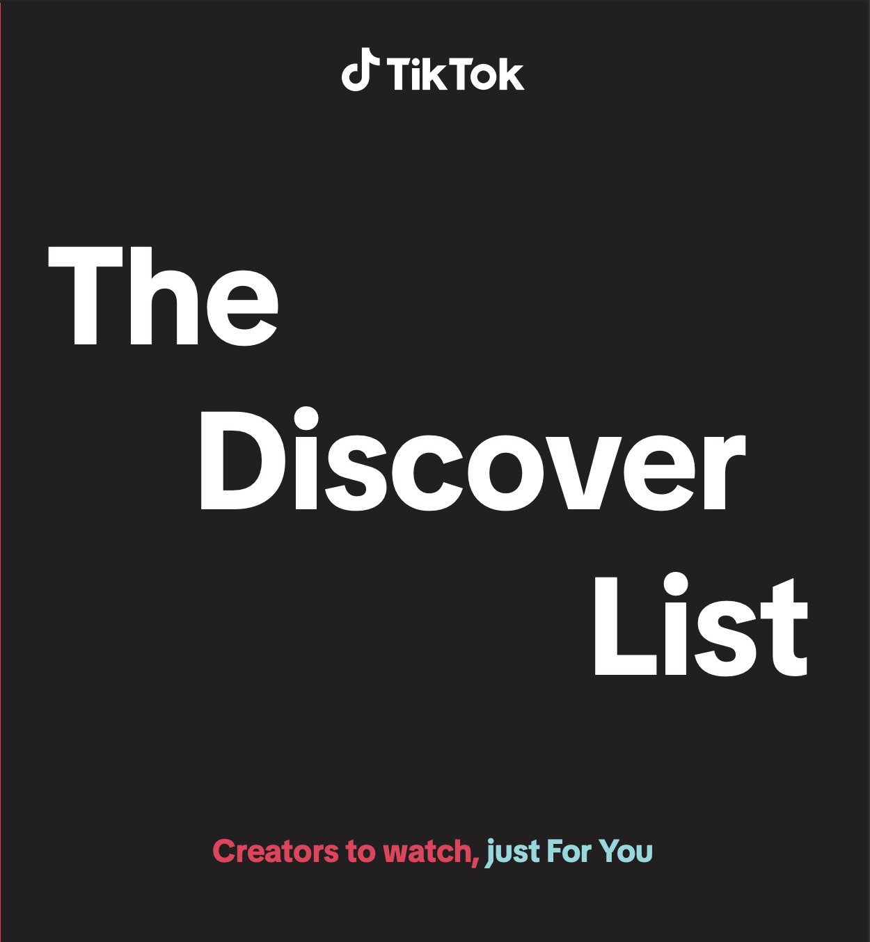 TikTok's The Discover List
