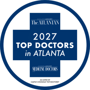 2027 Top Doctors in Atlanta badge from The Atlantan, as listed by Castle Connolly Top Doctors