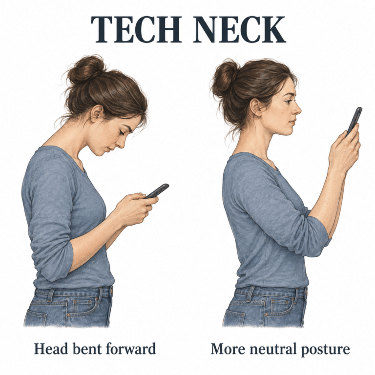 Tips for relieving a sore neck from screen use